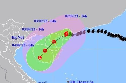 Bão Sao La gây mưa cho ven biển miền Bắc