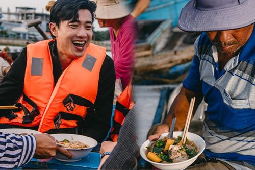 Quốc Trường hào hứng thăm quê chợ nổi Cái Răng, mê mẩn món bún đặc biệt