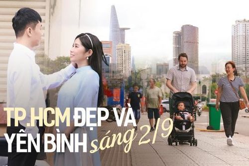 TPHCM yên bình sáng 2/9: Những nẻo đường phấp phới cờ hoa