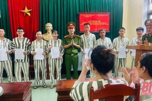 Công bố quyết định giảm thời hạn chấp hành án phạt tù cho 24 phạm nhân dịp Quốc khánh 2-9