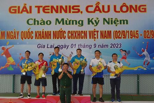 Gia Lai: Bế mạc Giải Tennis và Cầu lông chào mừng Quốc khánh 2-9