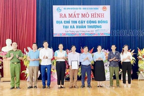 Ra mắt mô hình 'Địa chỉ tin cậy tại cộng đồng' tại xã Xuân Thượng