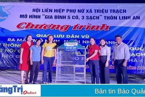 Xây dựng 'Gia đình 5 có, 3 sạch'
