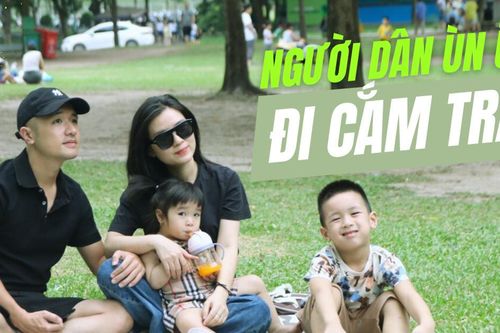 Người dân Thủ đô thích thú cắm trại trong ngày nghỉ Lễ Quốc khánh