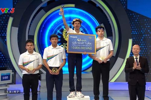 Nam sinh Tiền Giang chiến thắng áp đảo cuộc thi tuần Olympia