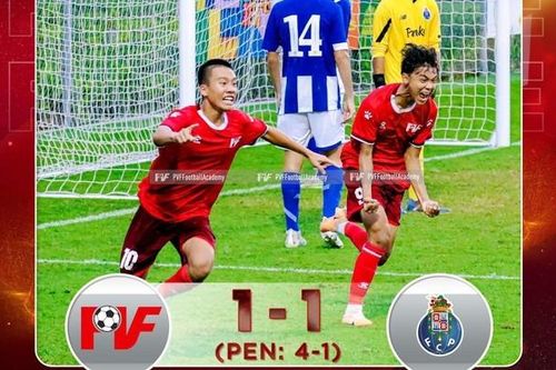 Đánh bại Porto, U16 PVF xuất sắc về hạng Ba giải giao hữu quốc tế