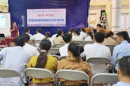 Bát Xát: Tập huấn triển khai hoạt động mô hình Địa chỉ tin cậy tại cộng đồng