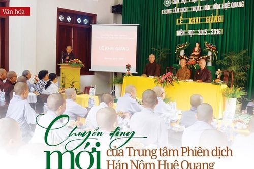 Chuyển động mới của Trung tâm Phiên dịch Hán Nôm Huệ Quang