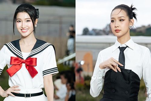 Á hậu Phương Nhi, hoa hậu Bảo Ngọc đọ sắc nền nã trên sàn catwalk