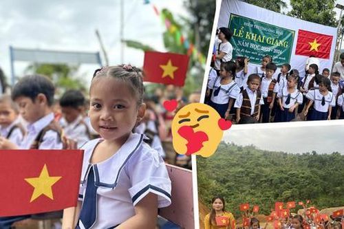 Quảng Nam: Xúc động lễ khai giảng đặc biệt tại điểm trường Ông Bình