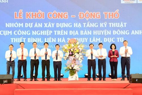 Hà Nội khởi công 4 cụm công nghiệp mới tại huyện Đông Anh