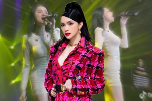 Một khán giả dành tặng nụ hôn cho Hương Giang khi chạy show tại nước ngoài