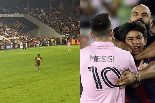 Một người lạ mặt lao vào sân tiếp cận Messi, vệ sĩ riêng nhận được lời khen vì pha xử lý kịp thời