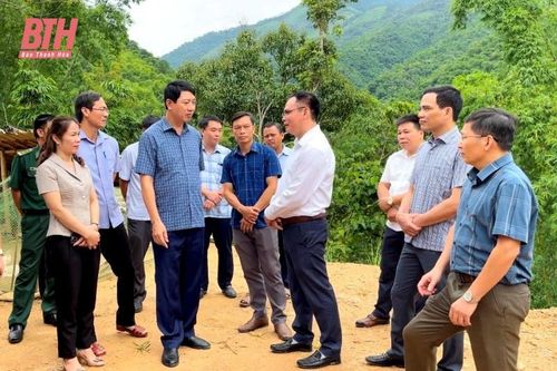 Phó Chủ tịch UBND tỉnh Lê Đức Giang kiểm tra một số công trình trọng điểm phòng, chống thiên tai tại các huyện Quan Hóa, Mường Lát