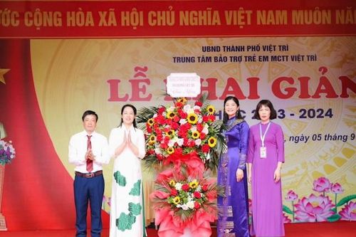 Phú Thọ: Trung tâm Bảo trợ trẻ em mồ côi tàn tật Việt Trì khai giảng năm học 2023 - 2024