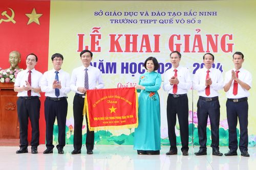 Bắc Ninh: Lãnh đạo thị xã Quế Võ dự khai giảng năm học mới 2023-2024