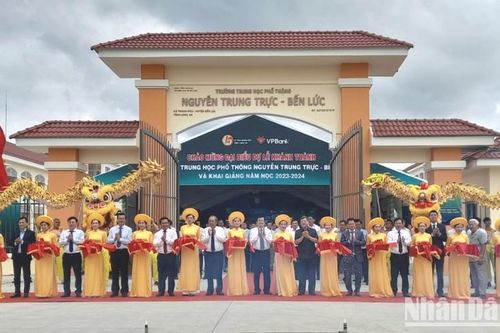 Khánh thành trường mang tên Anh hùng dân tộc Nguyễn Trung Trực