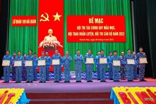 Lữ đoàn Tàu ngầm 189 bế mạc hội thi, hội thao năm 2023