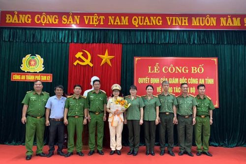 Thượng tá Bùi Thị Thu Sương giữ chức Phó Trưởng Công an TP Tam Kỳ
