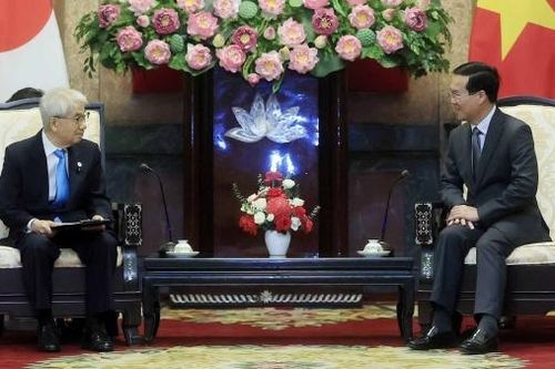 Chủ tịch nước Võ Văn Thưởng tiếp Chủ tịch Thượng viện Nhật Bản