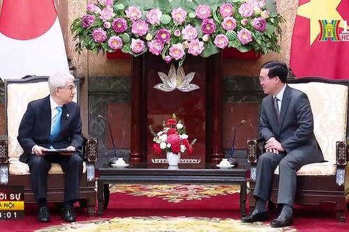 Chủ tịch nước tiếp Chủ tịch Thượng viện Nhật Bản