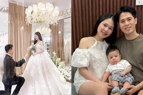 Sau 9 năm bên nhau, cầu thủ Đình Trọng đưa vợ đi thử váy cưới