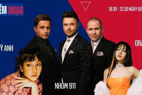 Ban nhạc 911 biểu diễn tại phố đi bộ Hồ Gươm