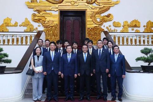Phó Thủ tướng Lê Minh Khái tiếp Thống đốc tỉnh Yamaguchi, Nhật Bản
