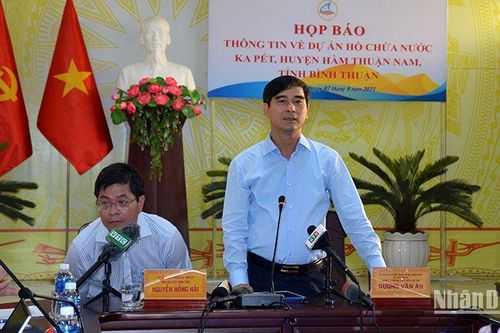 Bình Thuận thông tin về Dự án Hồ chứa nước Ka Pét