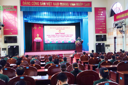 Bộ Chỉ huy quân sự tỉnh Sơn La tổ chức Ngày chính trị và văn hóa tinh thần