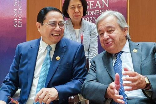 Thủ tướng Phạm Minh Chính gặp Tổng thư ký Liên Hợp Quốc và các nhà lãnh đạo Singapore, Ấn Độ, Philippines