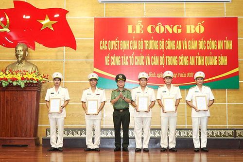 Công an 7 tỉnh triển khai kiện toàn tổ chức bộ máy và công tác cán bộ