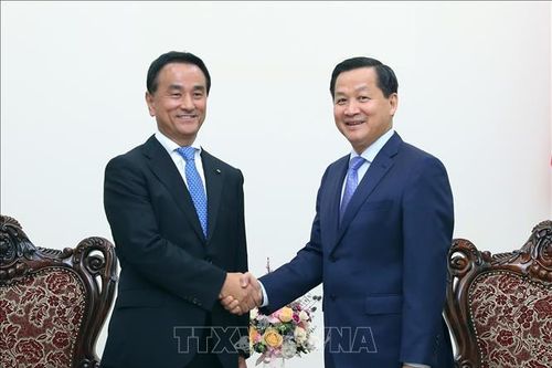 Phó Thủ tướng Lê Minh Khái tiếp Thống đốc tỉnh Yamaguchi (Nhật Bản)