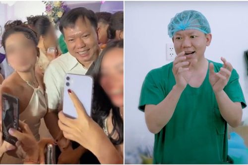 Không cần lấn sân showbiz, bác sĩ Thịnh vẫn được fan vây kín hệt người nổi tiếng