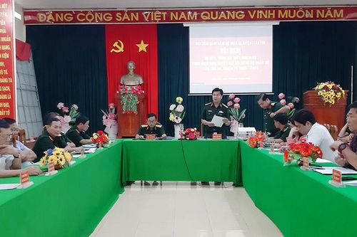 Đảng ủy Quân sự Châu Phú sơ kết giữa nhiệm kỳ 2020 – 2025