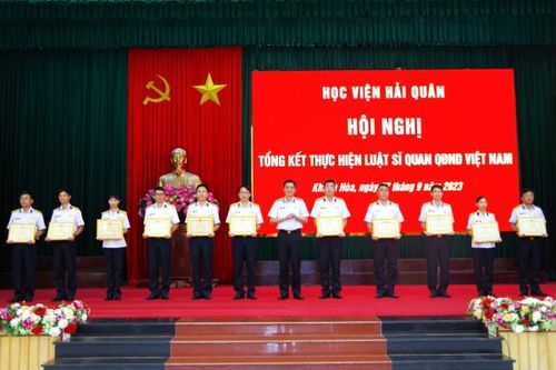 Học viện Hải quân tổng kết thực hiện Luật Sĩ quan Quân đội nhân dân Việt Nam
