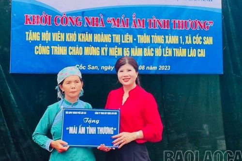 Nhiều công trình, phần việc của hội phụ nữ các cấp chào mừng 65 năm Ngày Bác Hồ thăm Lào Cai
