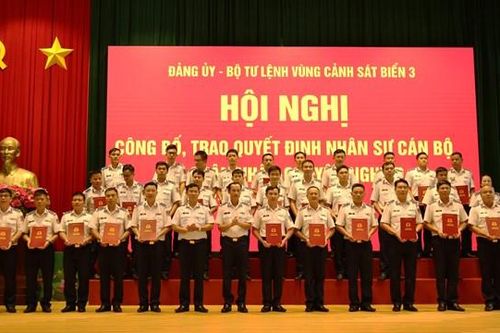 Bộ Tư lệnh Vùng Cảnh sát biển 3 triển khai công tác cán bộ và thành lập mới các ban trực thuộc