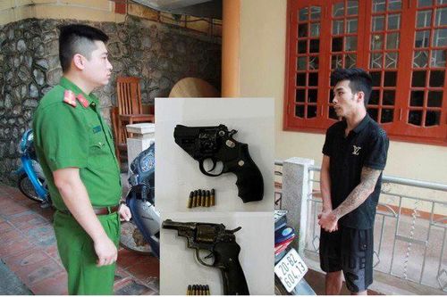 Bắt 2 đối tượng mang súng đi trộm chó