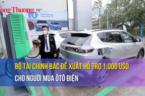 Bộ Tài chính bác đề xuất hỗ trợ 1.000 USD cho người mua ôtô điện