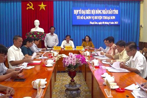 Họp Tổ Đại biểu số 8, HĐND tỉnh An Giang