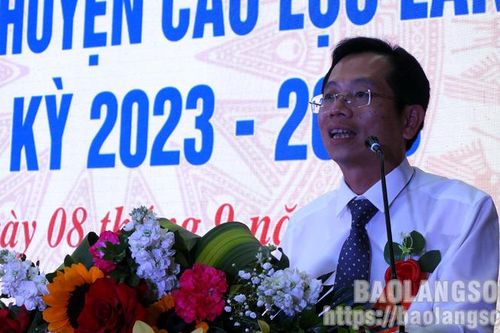 Đại hội Hội Doanh nghiệp huyện Cao Lộc lần thứ nhất nhiệm kỳ 2023-2028