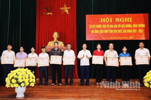 Huyện ủy Hoa Lư sơ kết phong trào thi đua 'Dân vận khéo' giai đoạn 2021-2023