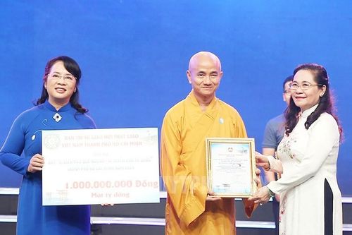 GHPGVN TP.HCM đóng góp 1,650 tỷ đồng ủng hộ Quỹ 'Vì biển đảo quê hương - Vì tuyến đầu Tổ quốc'