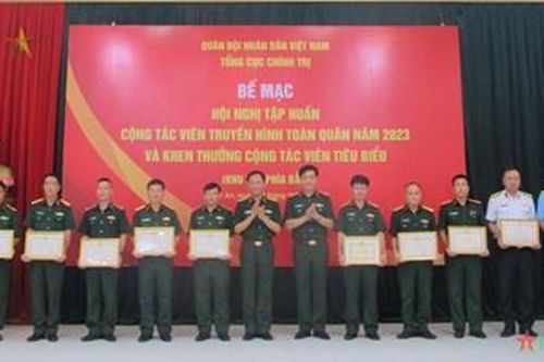 Bế mạc Hội nghị tập huấn cộng tác viên truyền hình toàn quân năm 2023 khu vực phía Bắc