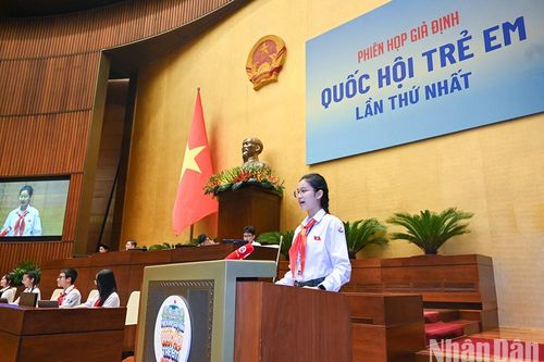 Phiên họp giả định 'Quốc hội trẻ em' lần thứ nhất