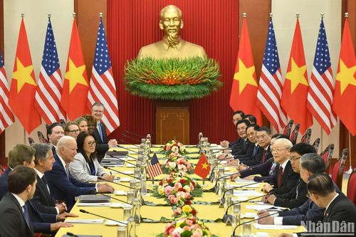 Tổng Bí thư Nguyễn Phú Trọng hội đàm với Tổng thống Hoa Kỳ Joe Biden