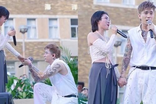Sự thật Chi Dân quỳ gối cầu hôn cô gái bí ẩn tại Nhật Bản
