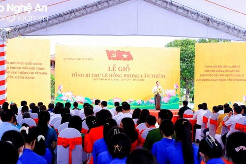 Trang trọng Lễ giỗ lần thứ 81 của Tổng Bí thư Lê Hồng Phong tại xã Hưng Thông, huyện Hưng Nguyên, Nghệ An