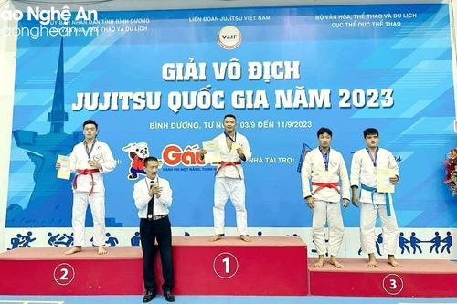 Nghệ An giành 3 Huy chương Vàng tại Giải Vô địch Jujitsu Quốc gia năm 2023